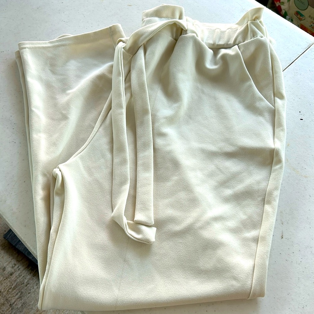Cream dress pants Sz XL